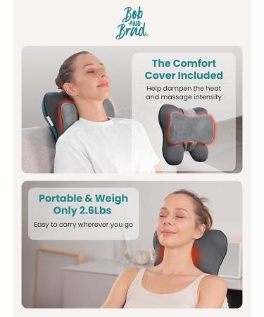 Bob and Brad Ezback Massage Device - Shiatsu 3D Neck & Back Massager for Pain Relief Warmth & Comfort - Ideal Gifts for Men & Women - Buy Online on GoSupps.com