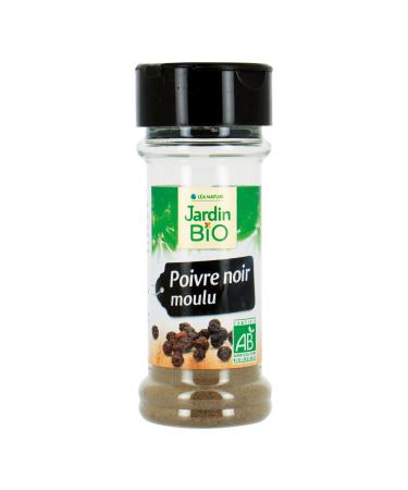 Jardin BiO tic - Ground black pepper - organic - Salted - AB certified - 30g mill - Pack of 3