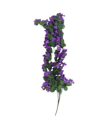 Zerodeko 3pcs Artificial Flowers Plant Home Decor Vines with Flowers Wedding Decoration Greenery Garland Silk Flowers Fake Flowers Wreath Hanging Flowers Decorate Purple Flower Arrangement