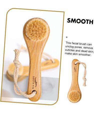 Housoutil Horse Hair Face Brush - Gentle Exfoliating Pore Cleaner & Facial Cleansing Brush for Dead Skin Removal - Buy Online on GoSupps.com