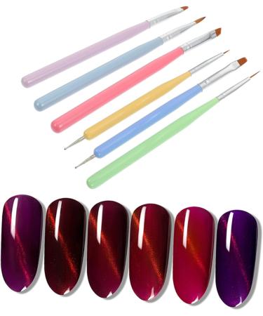 Beatifufu 1 Set Nail Pen Nail Brush Beauty Manicure Pen Brushes Manicure Art Brushes Nail Art Drawing Pen Nail Supplies Kit Nail Art Liner Brush Nail Painting Brushes Nail Kits Lotus Wood - Buy Online on GoSupps.com