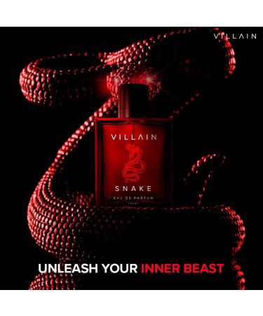 Villainn Snake Perfume for Men 100ml | Long Lasting Perfume | Strong Smoky Sexy and Masculine| Premium EDP Perfume For Men | Best Gift For Men - Buy Online on GoSupps.com