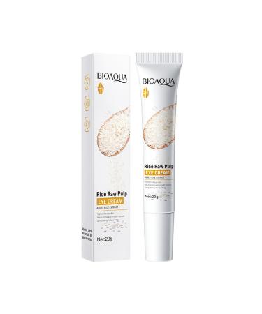 Rice eye cream against dark circles and swelling eye care moisturizing anti -fold eye cream for all skin types day care & night care - 20g 20 g (1 Pack)