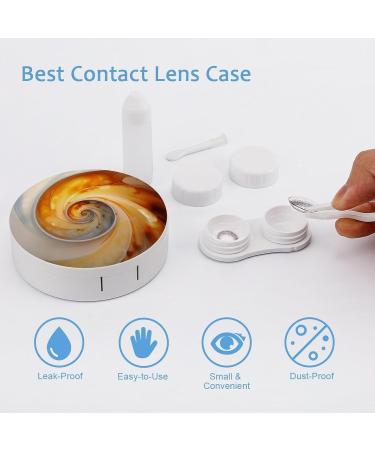 Snail Shell Contact Lens Case with Mirror | Cute Portable Travel Kit for Eye Contacts - Buy Online on GoSupps.com