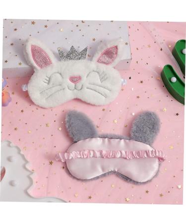 Bunny Eye Mask Set - 3pcs Plush Rabbit Ear Sleeping Eye Patches - Buy Online on GoSupps.com