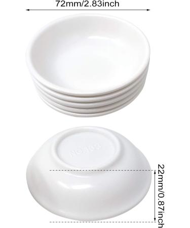 Honbay 10PCS Plastic White Round Watercolor Paint Palette - Small Dipping Bowls for Painting and Cooking - Buy Online on GoSupps.com