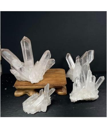 Natural Crystal Natural White Crystal Clear Cluster Ornaments Specimen Decor Power Stone Crystal Crystal Cluster (Size : 241-280G) - Buy Online on GoSupps.com