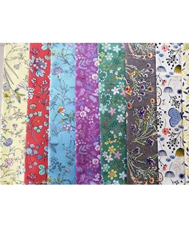 Newamishquilt 10 x 10 50 Pcs 100% Cotton Fabric Bundles for Quilting Sewing DIY & Quilt Beginners, Quilting Supplies Fabric Squares