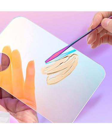 Lot de 2 pots de maquillage en acrylique avec spatule plateau de m lange pour le m lange de pigments pour l'art des yeux - Buy Online on GoSupps.com