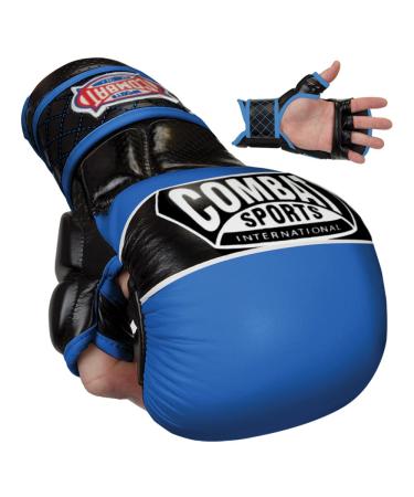 Combat Sports Max Strike MMA Training Gloves Large Blue