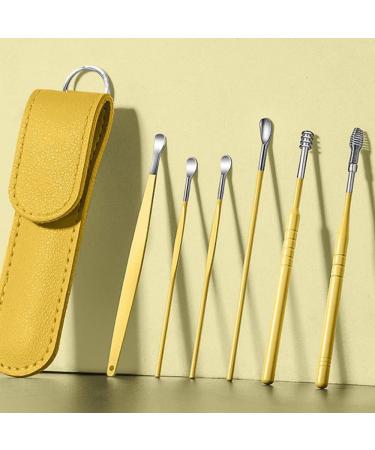 2023 Ear Cleaning Master: 6pcs Stainless Steel Earwax Cleaner Tool Set (Black) - Ear Pick & Removal Kit - Buy Online on GoSupps.com
