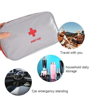 Xingsui 2 Partial First Aid Set - Waterproof Portable First Aid Box for Family Camping & Outdoor Use (Blue/Gray) - Buy Online on GoSupps.com