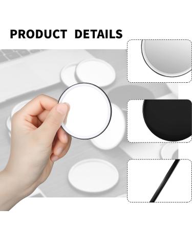 Portable Mini Pocket Makeup Mirror - Round Compact Glass Mirror for Women - 2.76 Inch - Black (72 Pieces) - Buy Online on GoSupps.com