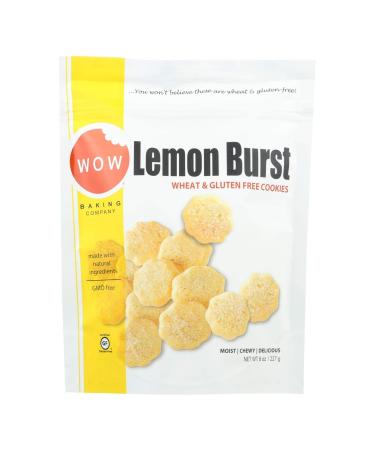 Wow Baking Company Lemon Burst Cookies, 8 Ounce Bag - 12 per case.