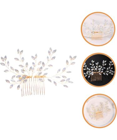 Ipetboom Sweet Rhinestone Hair Accessories Bead Threader Womens Hair Accessories Rhinestone Headpiece Wedding Hair Comb Beads Tiara Bridal Hair Comb Clip Hair Piece Metal Rhinestones Bride - Buy Online on GoSupps.com