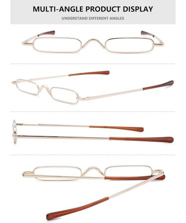 Buy Lanomi Mini Reading Glasses for Women - Light Metal Glasses with Case | 1.0 to 4.0 Diopter - International Shipping Available - Buy Online on GoSupps.com