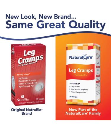 NatraBio Leg Cramps with Quinine Sulfate | Homeopathic Relief for Leg Calf & Foot Cramps | 60 Tablets - Fast International Shipping - Buy Online on GoSupps.com