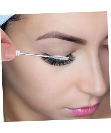 Mipcase 10pcs Mascara Clear Eyelash Brush Eye Lash with Tubes Cosmetics Accessories Travel Tubular 11x1.3cm White - Buy Online on GoSupps.com