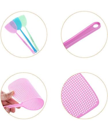 6 Pack Long Handle Fly Swatter - Manual Pest Control Assorted Sweet Colors - Buy Online on GoSupps.com