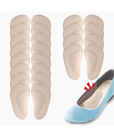 Correct-Position's Arch Support Shoe Insoles for Flat Feet Gel Arch Inserts for Plantar Fasciitis Adhesive Arch Pad for Relieve Pressure and Feet Pain Beige*12