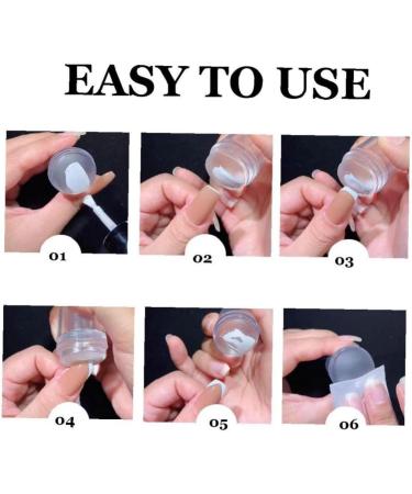 Onsinic Nail Art Stamper & Scraper - Double Head Silicone Stamp for DIY Nail Designs | International Shipping Available - Buy Online on GoSupps.com