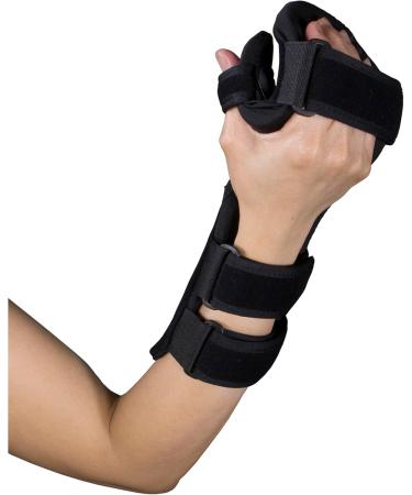 Buy OTC Soft Resting Hand Splint - Night Immobilizer for Wrist Fingers & Thumb | Black Small-Medium Right Hand - International Shipping Available - Buy Online on GoSupps.com