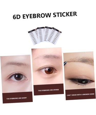 IWOWHERO Fake Eyebrow Stickers 4pcs Waterproof Imitation Tattoos Natural Stimulation Peel Hair- Transfers Men Hair-like Like - Buy Online on GoSupps.com
