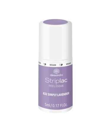 Alessandro Striplac peel or soak - Sweet Sorbets - Simply Lavender - Vegan - LED nail polish in purple - for perfect nails in 15 minutes 5ml