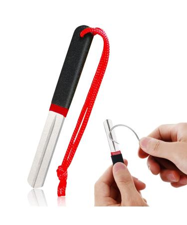 WKRTDY 1PCs Double-sided Hook Sharpener hook sharpener diamond files for sharp fishing hooks practical grinding tools and accessories for outdoor fishing high handiness and effectiveness