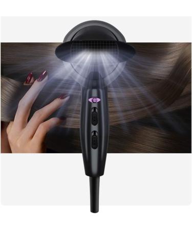 Salon Hairdryer Professional 2300W Hair Dryer with Nozzles Fast Blow Dryerwith Cool Shot Overheating Protection 3 Heat 2 Speed Cool Shot Long Cable Quiet for Home & Salon Black Small Gift - Buy Online on GoSupps.com