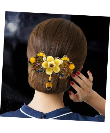 FRCOLOR Metal Flower Barrettes Hairpin Back of Head Vintage Alloy Ponytail Barrette - Buy Online on GoSupps.com