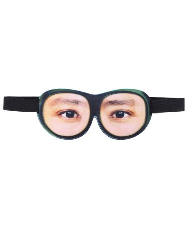 Prank Eyeglasses Eye Patch Eyeball Costume Funky Glasses Funny Sunglasses Eye mask Eye Shade Cover Adult Funky Eyeglasses Blindfold Sleep mask Women eyeshade to Sleep Travel Props Pretending to Be a Man