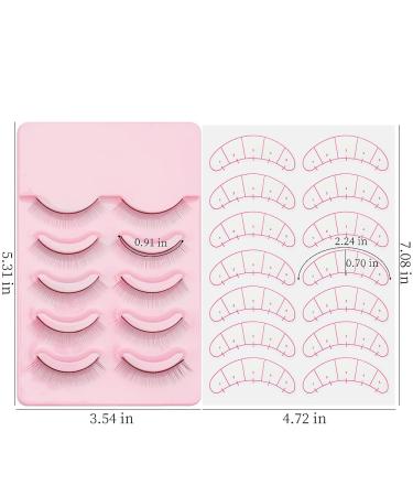 25 Pairs Practice Eyelashes & 70 Under Eye Stickers - Self-Adhesive Lashes for Eyelash Extension Training - Perfect for Beginners (Pink - Buy Online on GoSupps.com