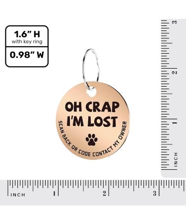 Buy MyLuckytag Stainless Steel QR Code Pet ID for Cats - Instant Location Alerts & Online Profiles in Red & Gold - Buy Online on GoSupps.com