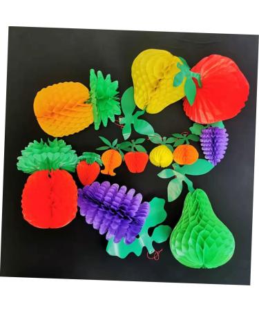 Amosfun 12pcs Paper Honeycomb Ornament Tissue Strawberry Decorations Party Scene Layout Locket Home Decoration Paper Fruit Pendant Honeycomb Decoration Household Hawaii - Buy Online on GoSupps.com