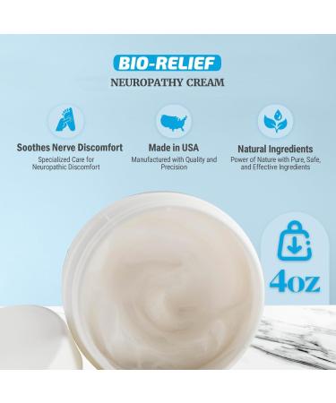 TXLSC LLC BIO RELIEF Neuropathy Cream 4oz Made in USA - Buy Online on GoSupps.com
