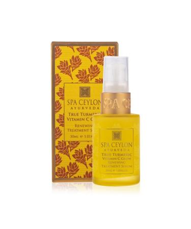 SPA CEYLON True Turmeric Vitamin C Glow Renewing Treatment Serum | Overnight Repair Treatment | Ayurveda | Acne Treatment | Best for Normal to Dull Pigmented Skin