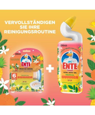 Buy Toilet Duck Fresh Seal - Basketless Toilet Cleaner (2 Pack) - 12 Gel Toilet Stones - Tropical Summer Fragrance - International Shipping Available - Buy Online on GoSupps.com