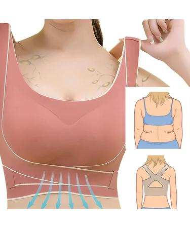 Wireless Front Cross Buckle Sports Bra | Shaping & Lifting | Black XL (60-70kg) - Buy Online on GoSupps.com