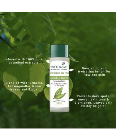 Biotique Bio Morning Nectar 120ml - Hydrating Natural Face Serum for All Skin Types | International Shipping Available - Buy Online on GoSupps.com