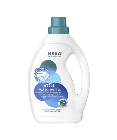HAKA Universal detergent liquid laundry detergent for 20 loads of laundry vegan 1 l 1 l (1 pack)