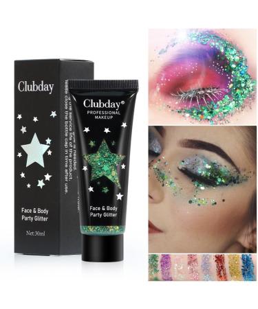 2 Pack Glitter Gel - Chunky Sequin Face Hair Nail & Lip Shimmer for Festival & Party Makeup - Long Lasting Eye Shadow - Buy Online on GoSupps.com