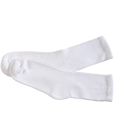 Diabetic Crew Socks 2 Pair Womens White