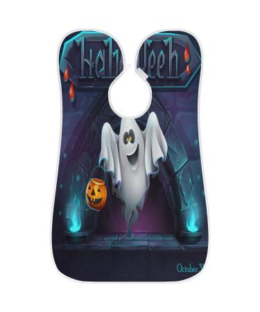 Halloween Spooky Pumpkin Beard Bib Apron | Non-Stick Waterproof Hair Catcher for Men | Perfect Grooming Gift - Buy Online on GoSupps.com