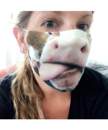 Amyglin Funny 3D Motif Mouth Protection Bandanas - Washable Reusable & Breathable Dustproof Cloth - Buy Online on GoSupps.com