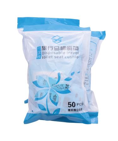 Lizusidtsy 150 Pcs Portable Disposable Toilet Seat Cover Travel Bathroom Toilet Paper Pad Bathroom Accessories
