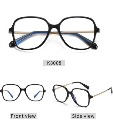 ZENOTTIC Blue Light Blocking Glasses for Women with Stylish Eyeglasses Chain - Black - Buy Online on GoSupps.com