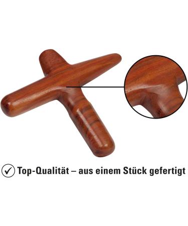 Asian Wellness Wooden Massage Cross | One-Piece Massage Aid for Ultimate Relaxation - Buy Online on GoSupps.com