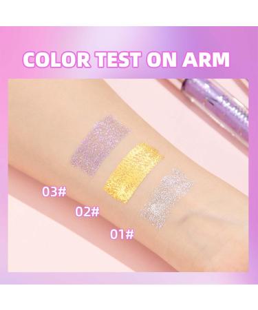  EONFAVE Liquid Glitter Mascara Lash Mascara 3 Pack Silver Gold Purple Volume Mascara - Buy Online on GoSupps.com