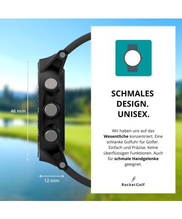 Buy Rocketgolf Par 4 GPS Golf Clock - 38 000+ Courses Distance Measuring & Pedometer - Free Updates - Buy Online on GoSupps.com